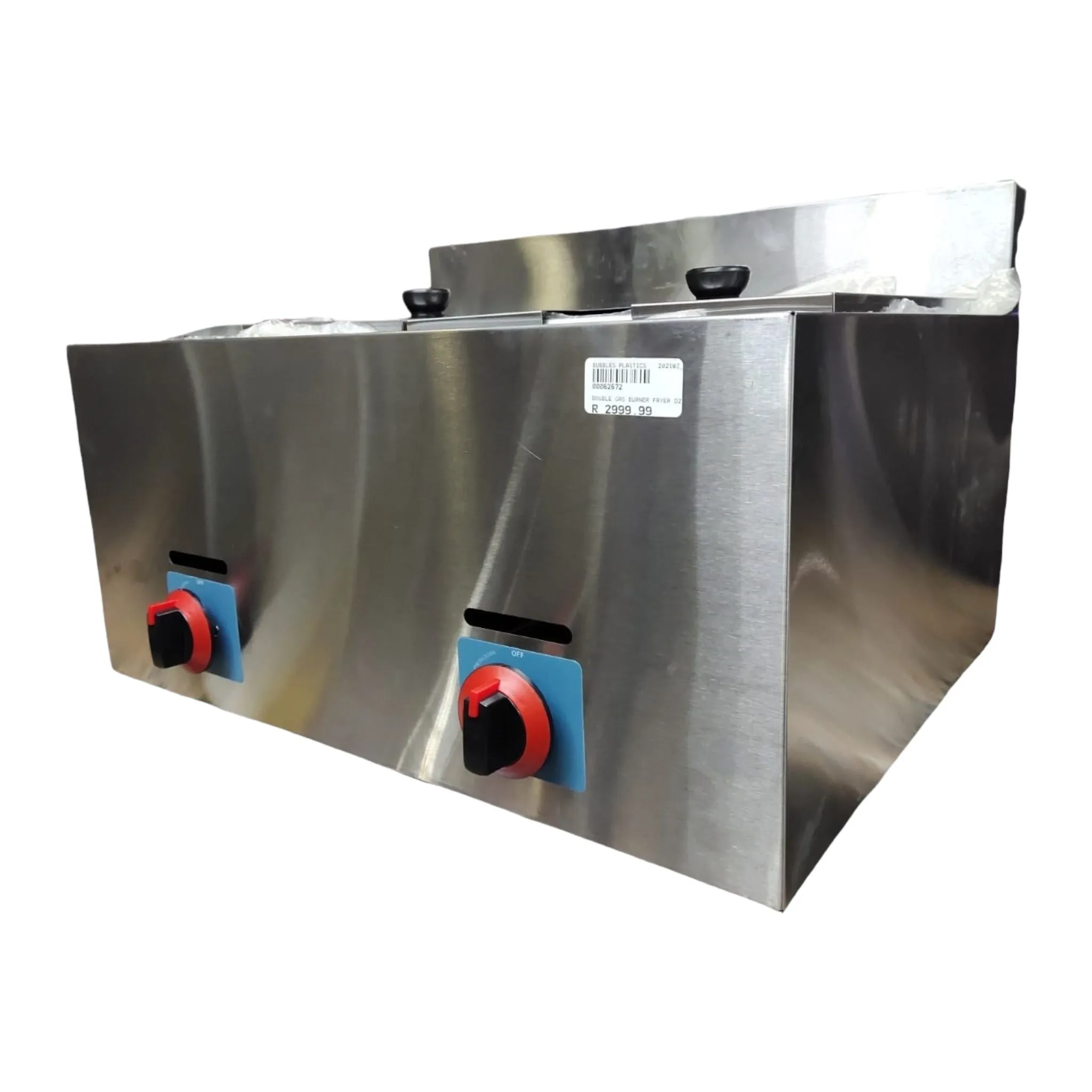 Gas Fryer Double Deep 2x6L with Safety Value