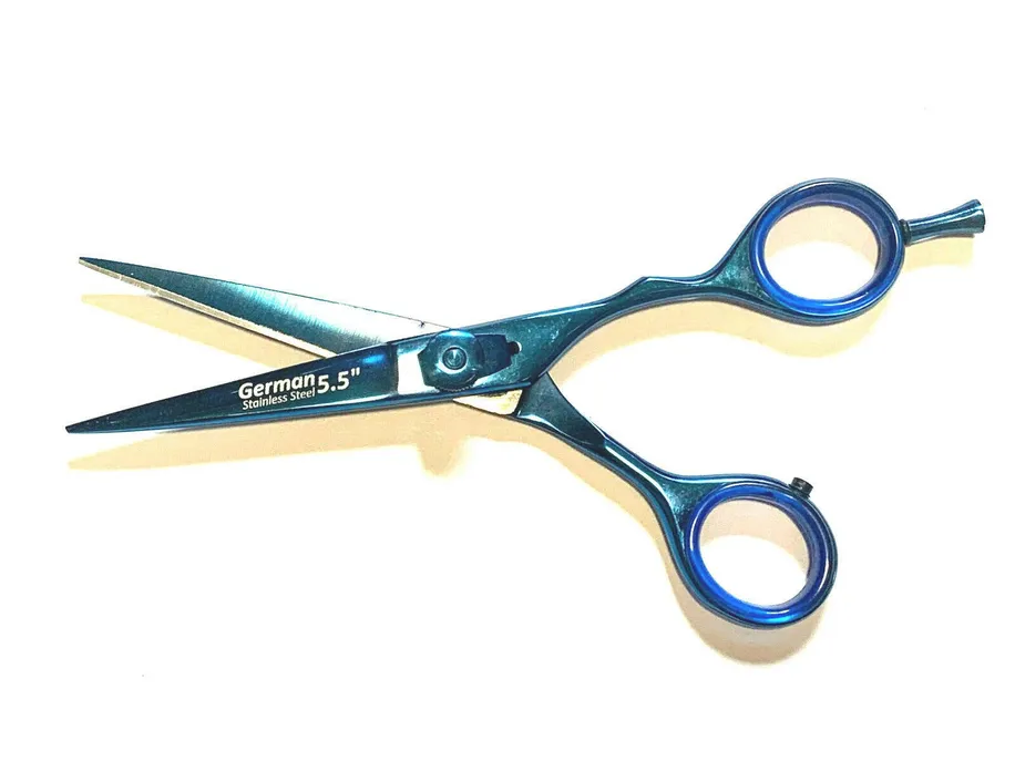 German Stainless Professional Dog Pet Grooming Shears Blue Color