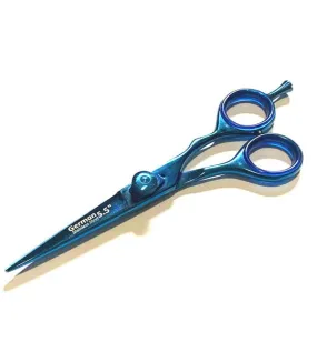 German Stainless Professional Dog Pet Grooming Shears Blue Color