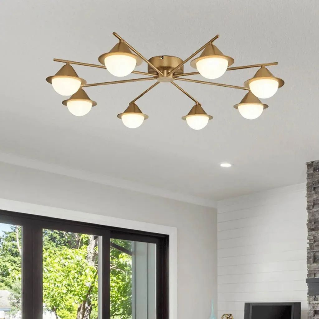 Gilded Galaxy Living Room Chandelier (C0716-8A)