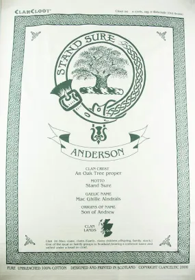 Gray Clan Tea Towel