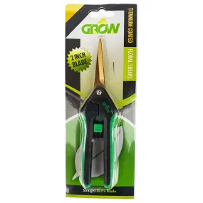 Grow1®, Trimming Shears, Titanium Coated, 2" Straight Micro Blade