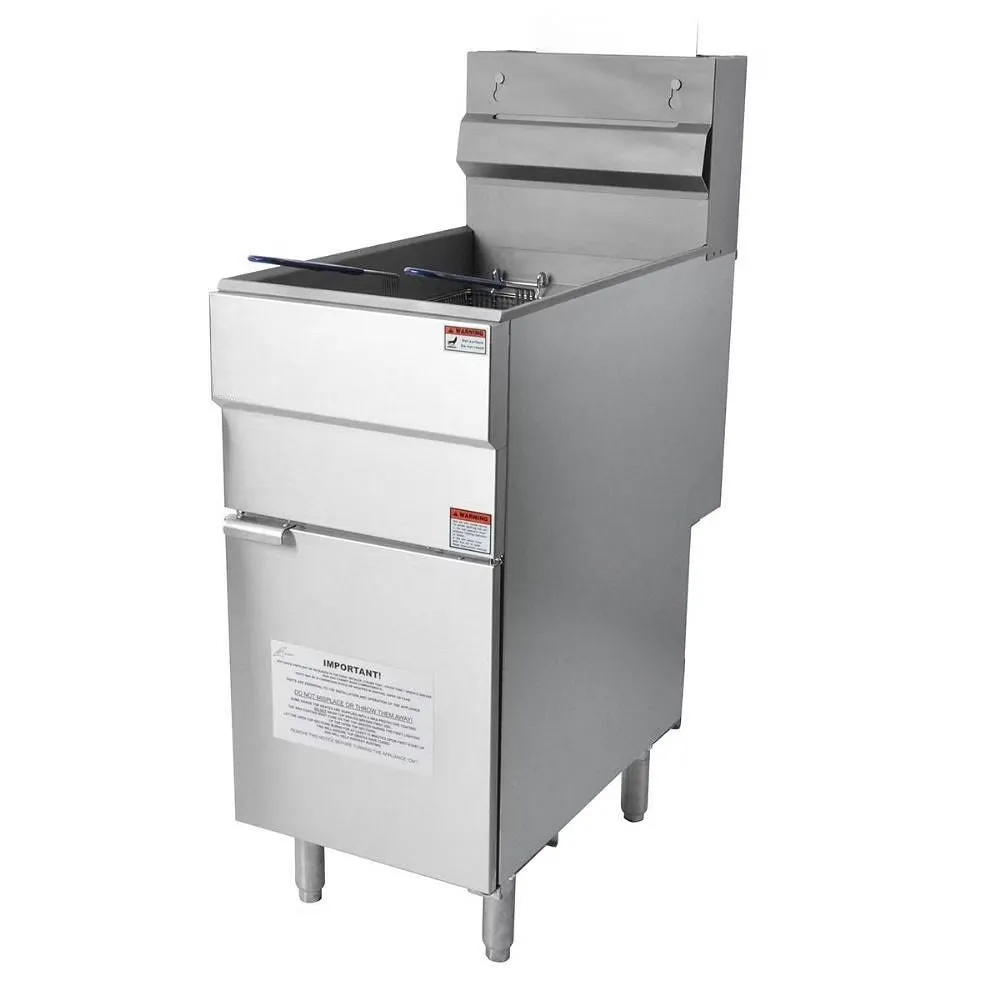 Hamoki Gas Fryer Free Standing Twin Tank with Twin Baskets 2 x 13 Litre - EGF120T