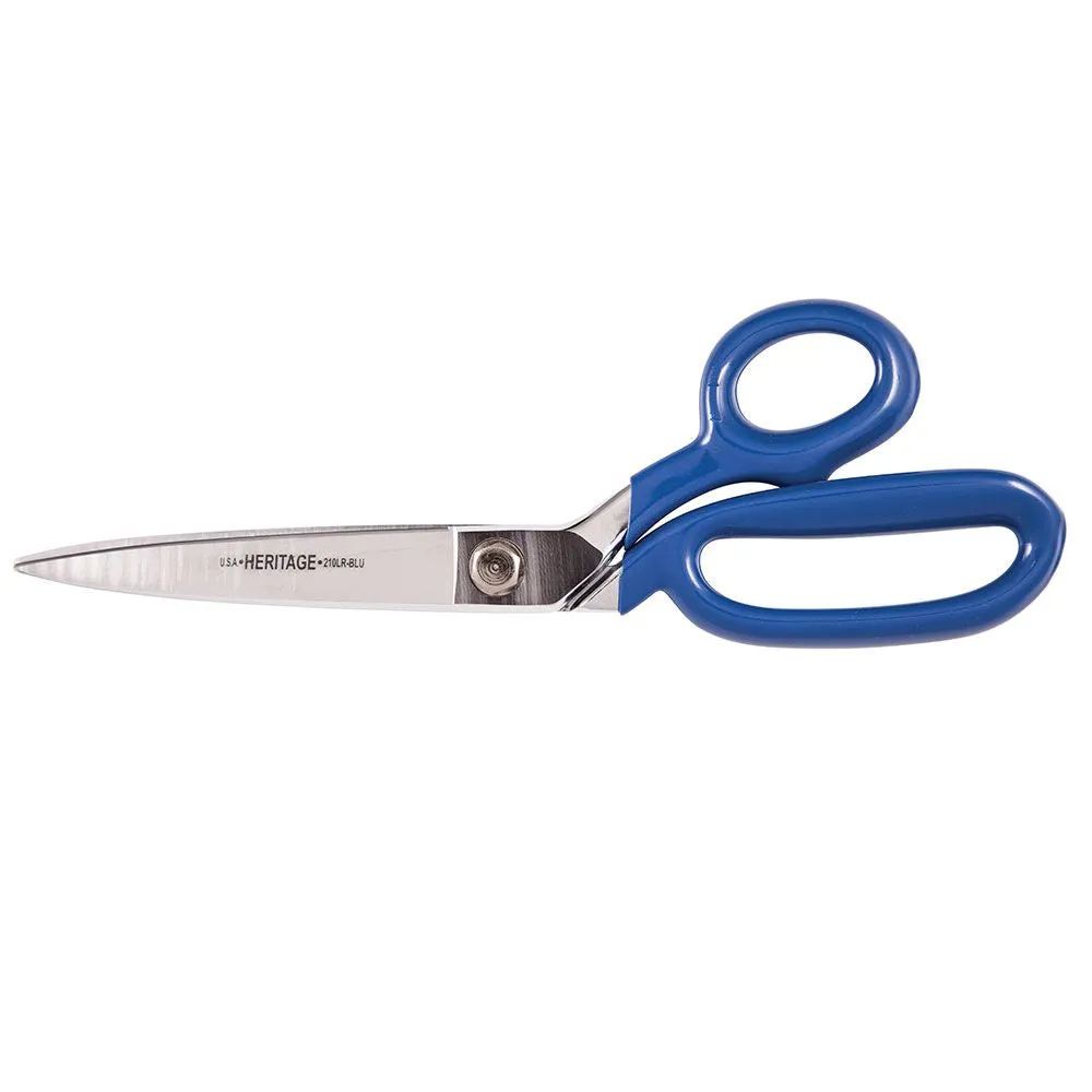 Heritage Cutlery 210LRK-BLU 10'' Bent Trimmer w/ Large Ring/Blue Coating