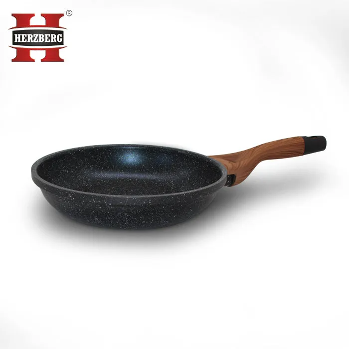 Herzberg HG-6020FP; Marble coating fry pan with soft touch handle