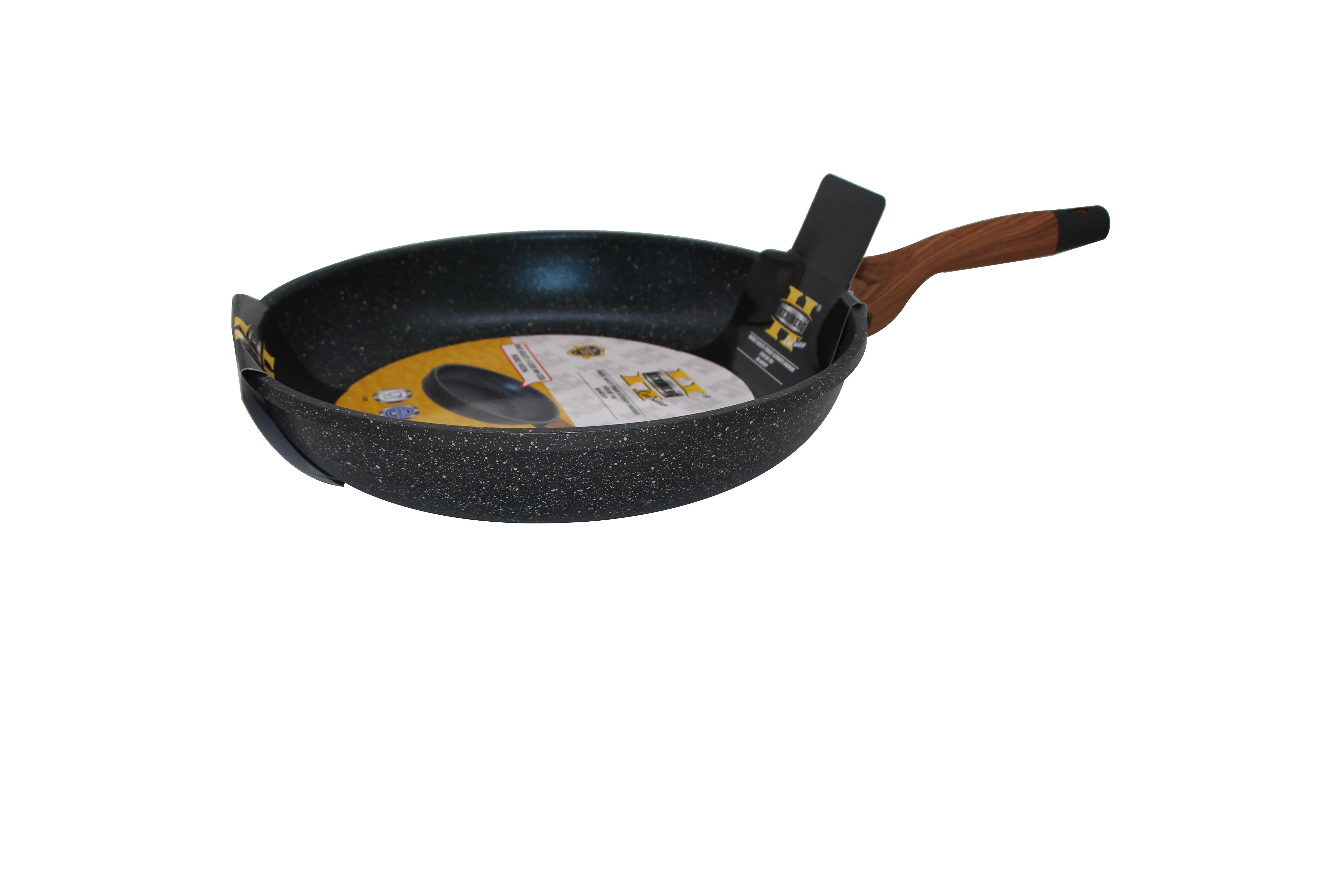 Herzberg HG-6020FP; Marble coating fry pan with soft touch handle