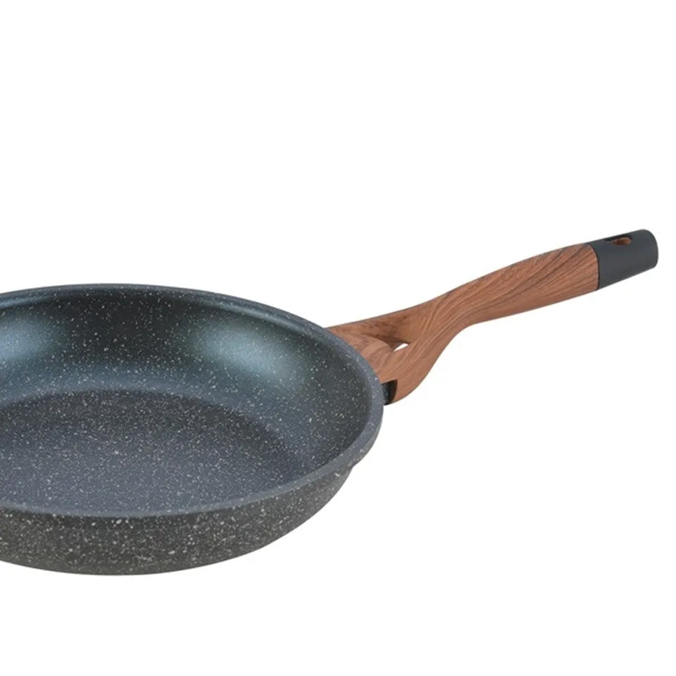 Herzberg HG-6020FP; Marble coating fry pan with soft touch handle