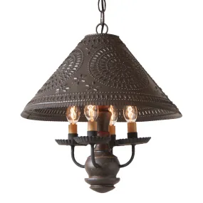 Homespun Shade Light in Espresso with Salem Brick