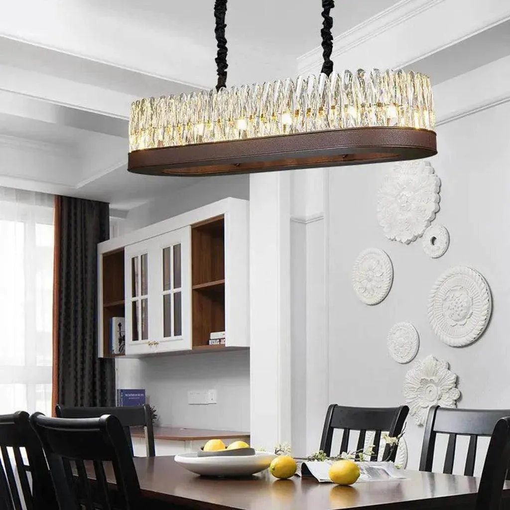 Horizon Gleam Modern Room Crystal Chandelier (SR1327/L900)