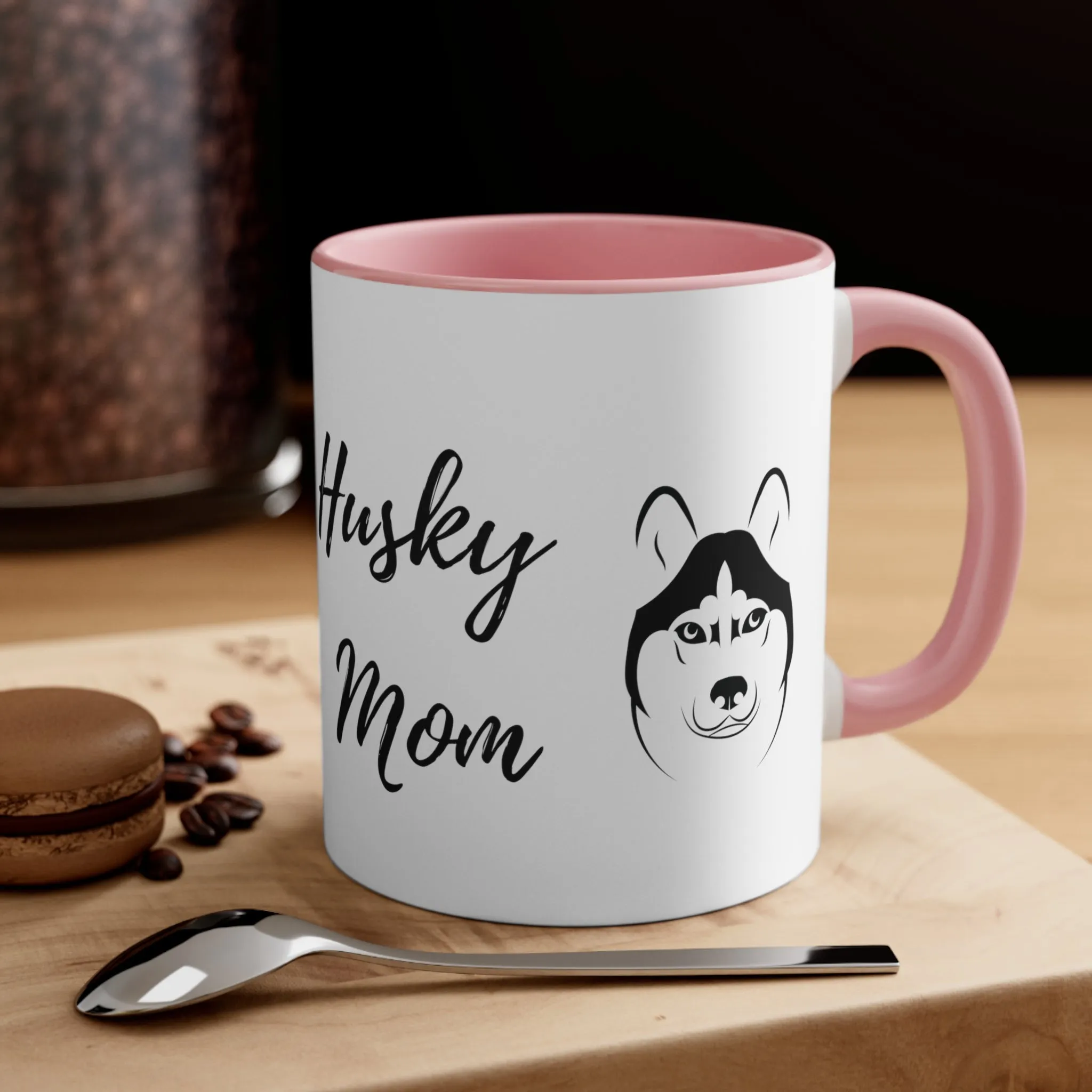 Husky Mom Custom Coffee Mug choose from Multi Colors Gifts for Dog Lover Owners, Custom Mug, Dog Lovers