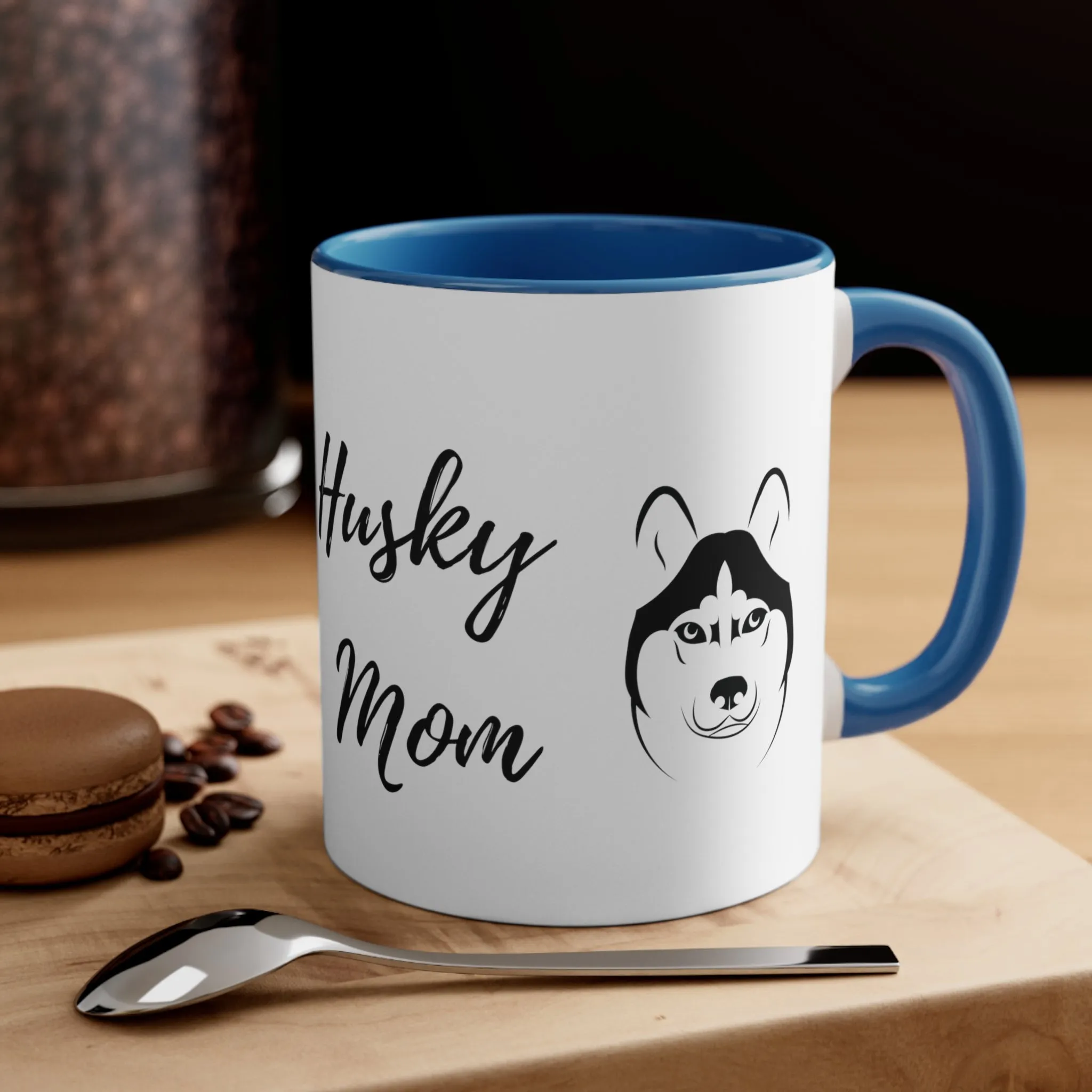 Husky Mom Custom Coffee Mug choose from Multi Colors Gifts for Dog Lover Owners, Custom Mug, Dog Lovers