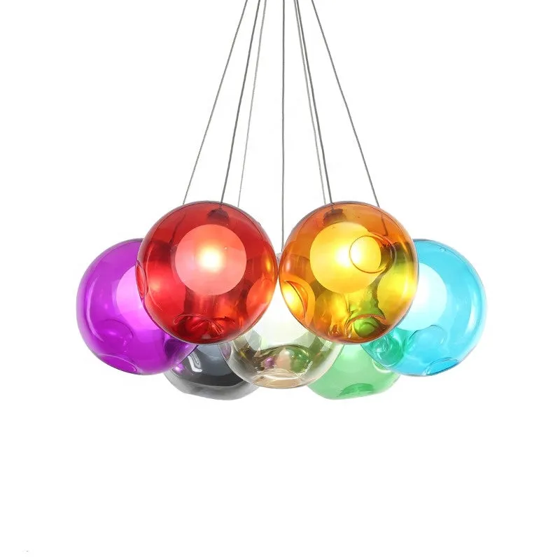 IIS Creative Bubble Colorful Glass LED Pendant Light