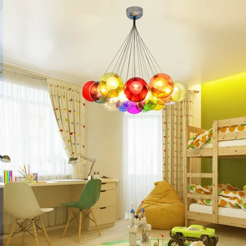 IIS Creative Bubble Colorful Glass LED Pendant Light