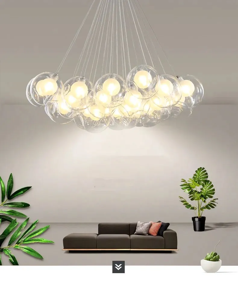 IIS Creative Bubble Colorful Glass LED Pendant Light