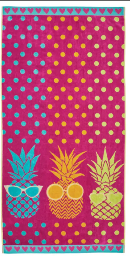 Kids 30 x 60 in. Patterned Beach Towels