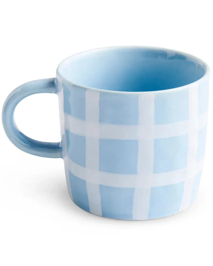 KIP & CO BLUE BIRD TARTAN MUG  | 2P Set