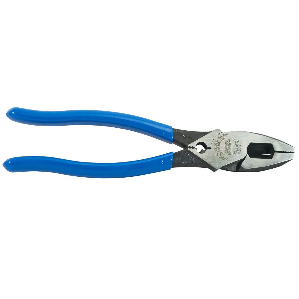 Klein Tools D2000-9NECR Lineman's Pliers with Crimping, 9"