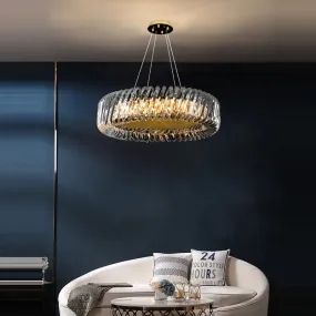 Kolia Art Deco Crystal Glass LED Dimmable Ceiling Chandelier