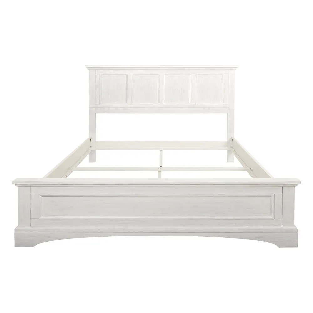 La Trellis | Rustic White Farmhouse Basics Queen Bed Frame