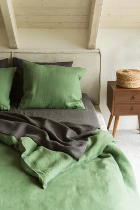 Linen Pillowcase Matcha Green