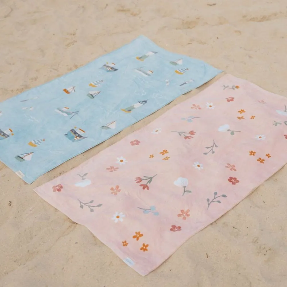 Little Dutch Beach Towel - Little Pink Flowers