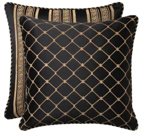 Massimo European Pillowcase Black