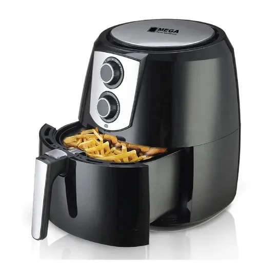 Mega Air Fryer, 5.2Lit, 1500Watts, Black