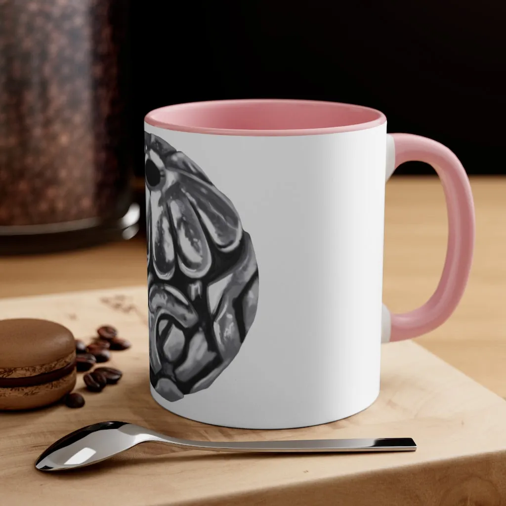 Metal Piece Accent Coffee Mug, 11oz