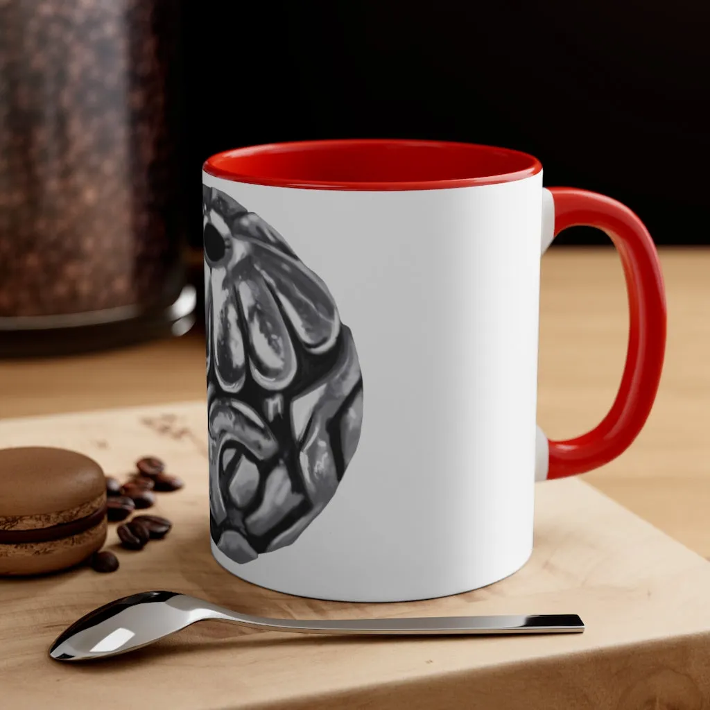 Metal Piece Accent Coffee Mug, 11oz