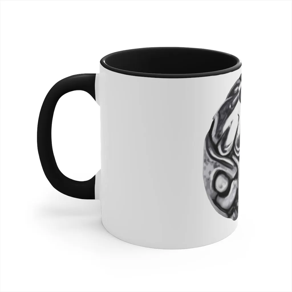 Metal Piece Accent Coffee Mug, 11oz