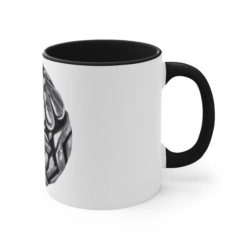 Metal Piece Accent Coffee Mug, 11oz