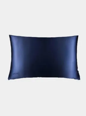 Midnight Blue Silk Pillowcase