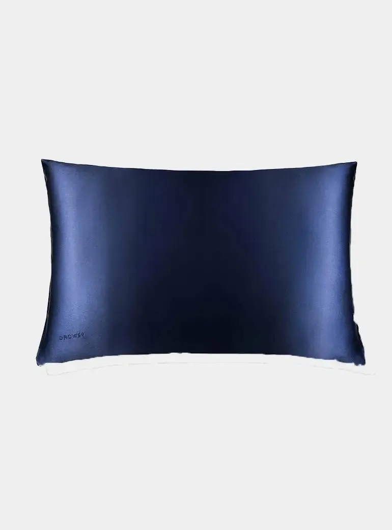 Midnight Blue Silk Pillowcase