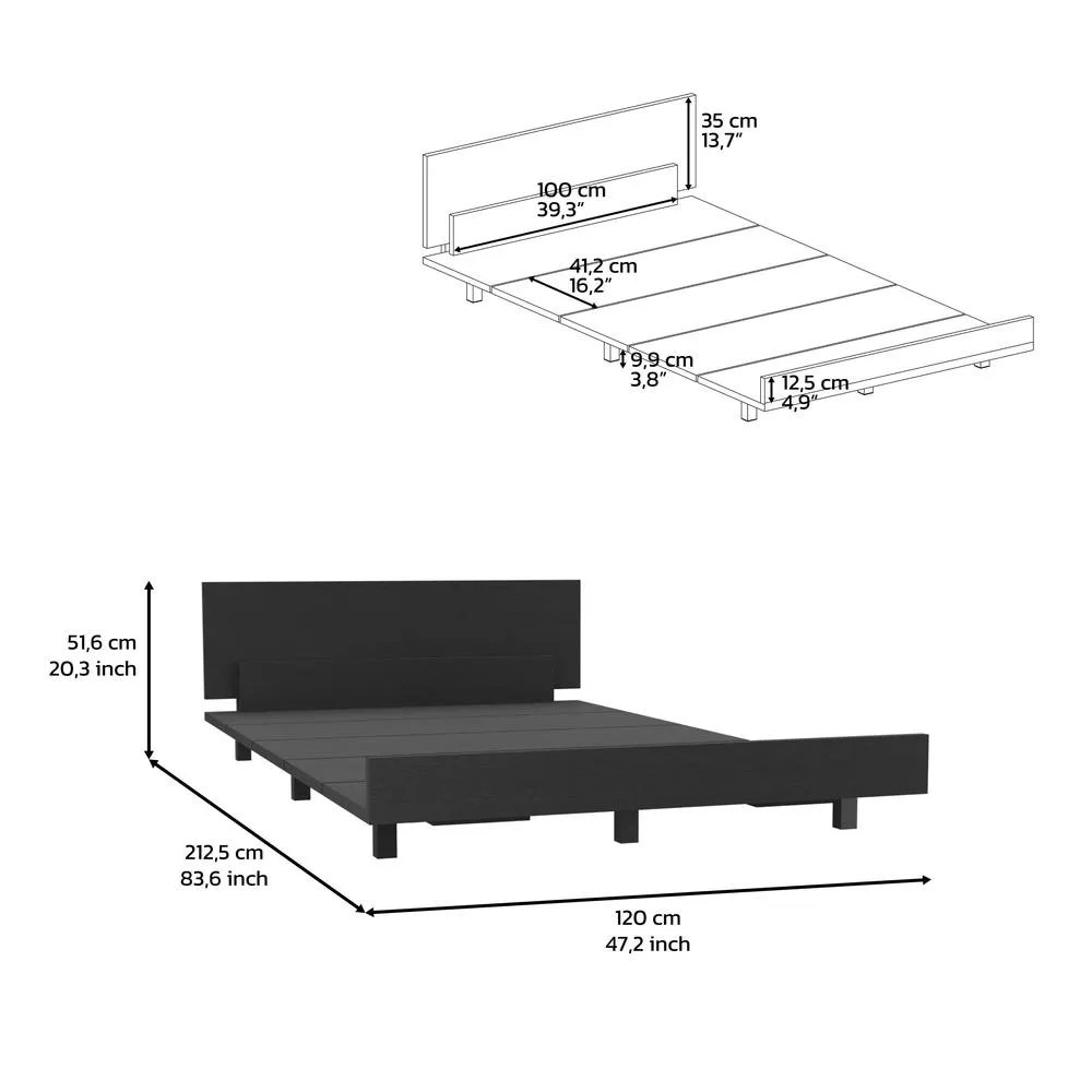 Modern Luxury Ethereal Twin Bed Frame