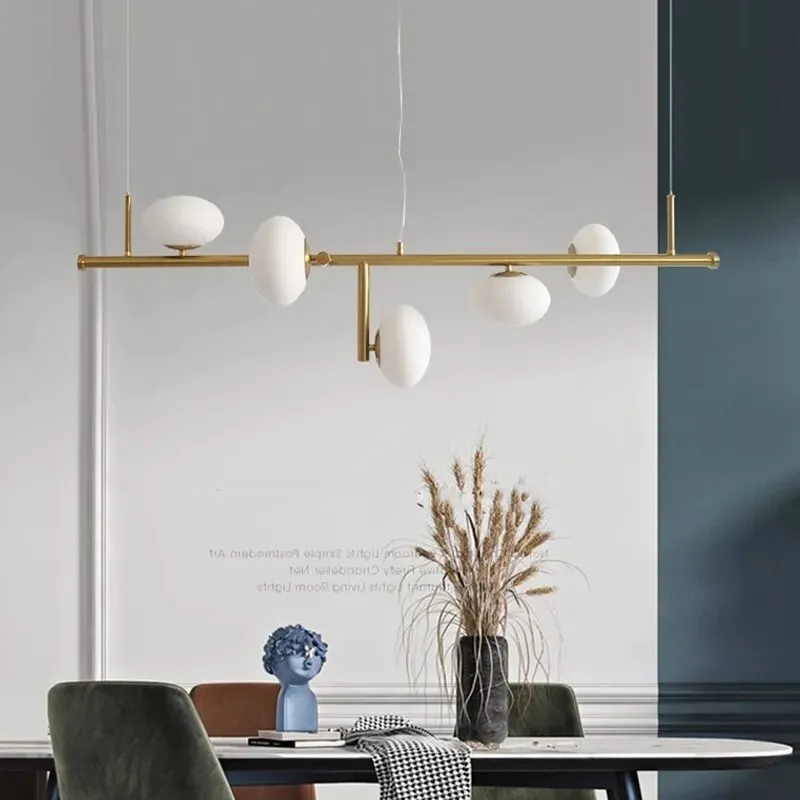 Modern Nordic Stair Chandelier: Elegant Lighting for Living, Bedroom, and Dining Areas