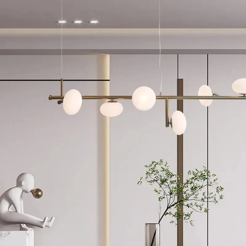 Modern Nordic Stair Chandelier: Elegant Lighting for Living, Bedroom, and Dining Areas