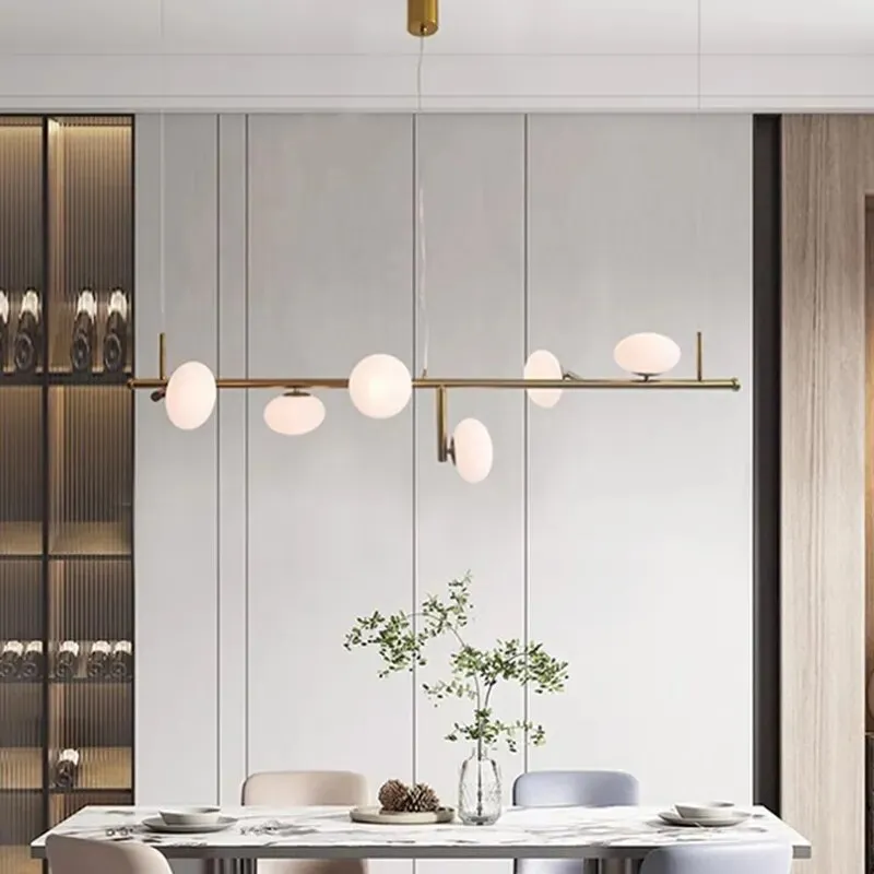 Modern Nordic Stair Chandelier: Elegant Lighting for Living, Bedroom, and Dining Areas