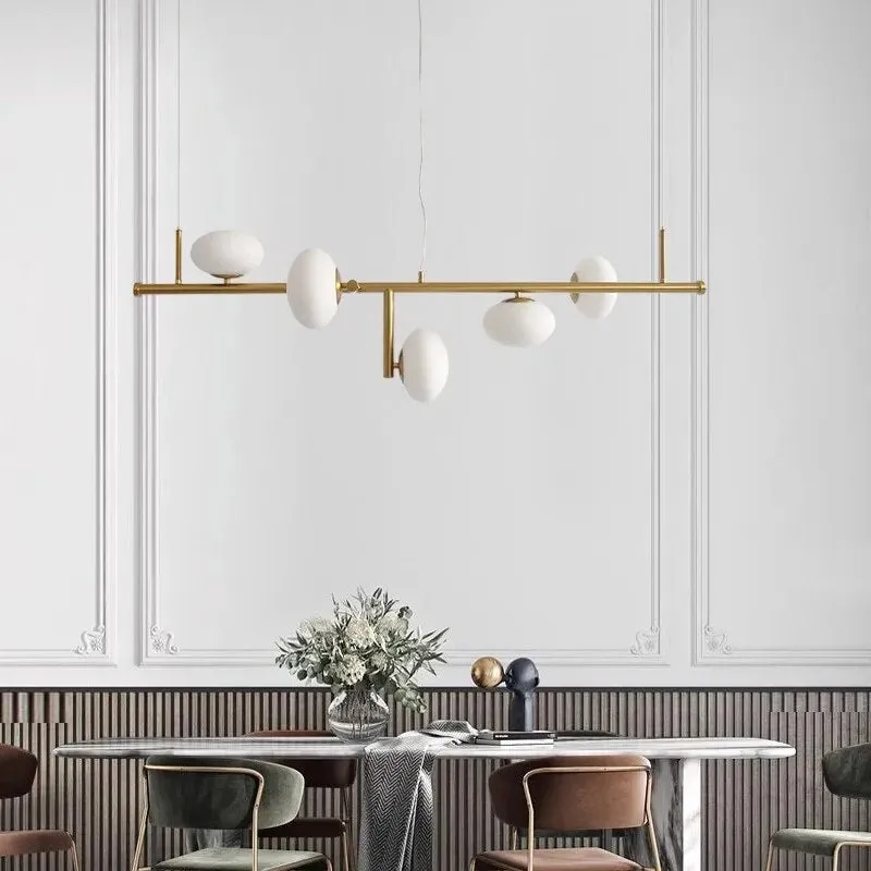 Modern Nordic Stair Chandelier: Elegant Lighting for Living, Bedroom, and Dining Areas