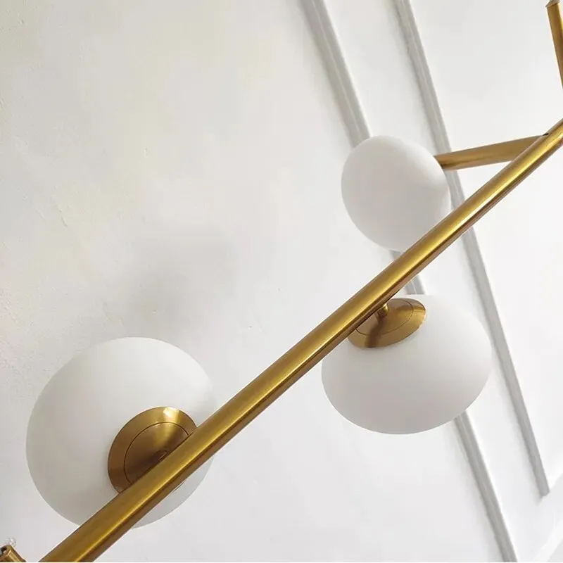 Modern Nordic Stair Chandelier: Elegant Lighting for Living, Bedroom, and Dining Areas