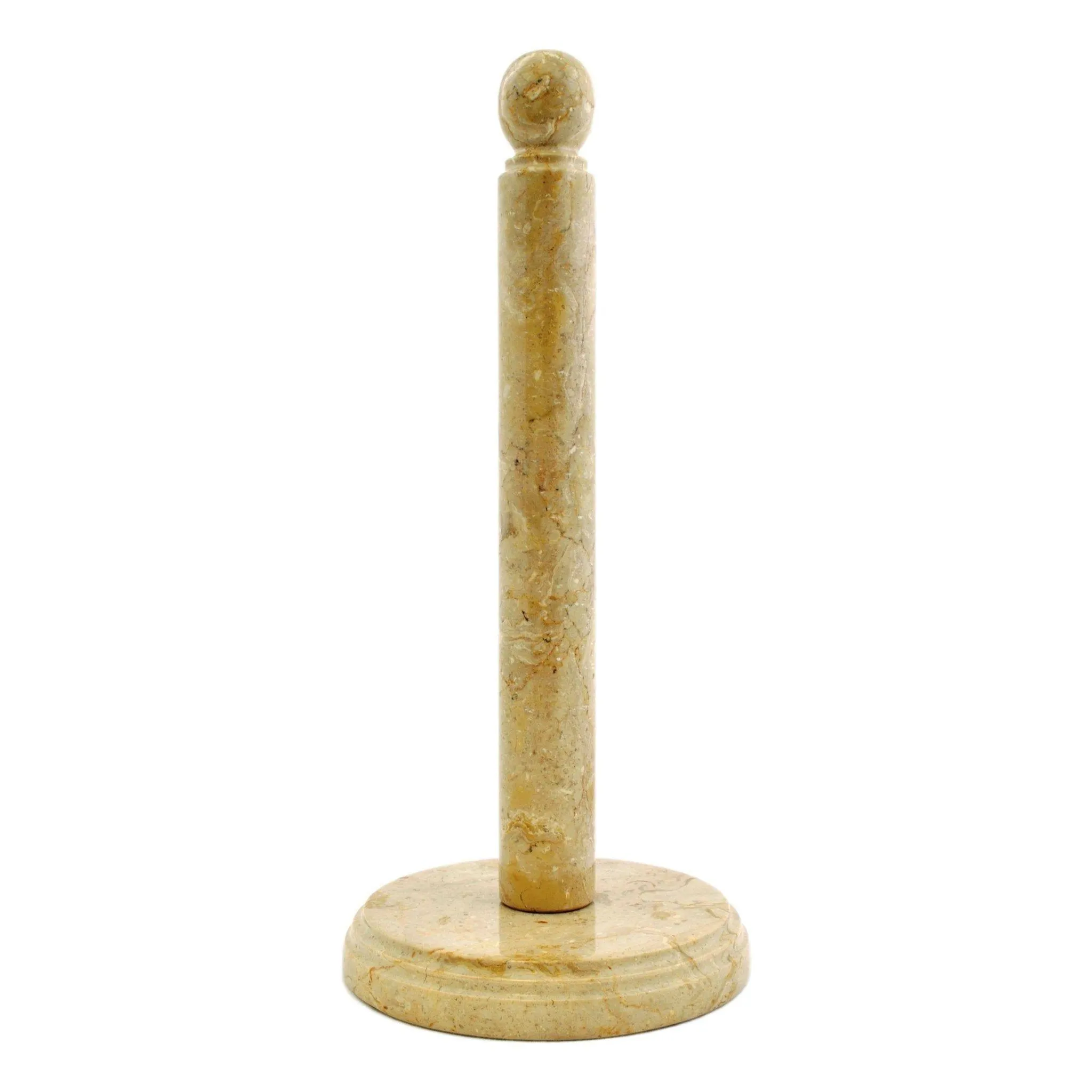 Modern Paper Towel Holder | Sahara Beige Marble