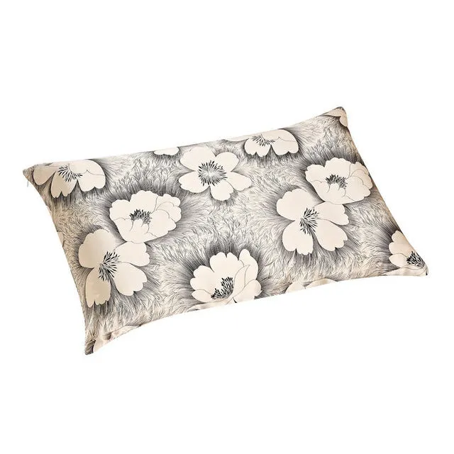 Mulberry Floral Silk Pillowcase