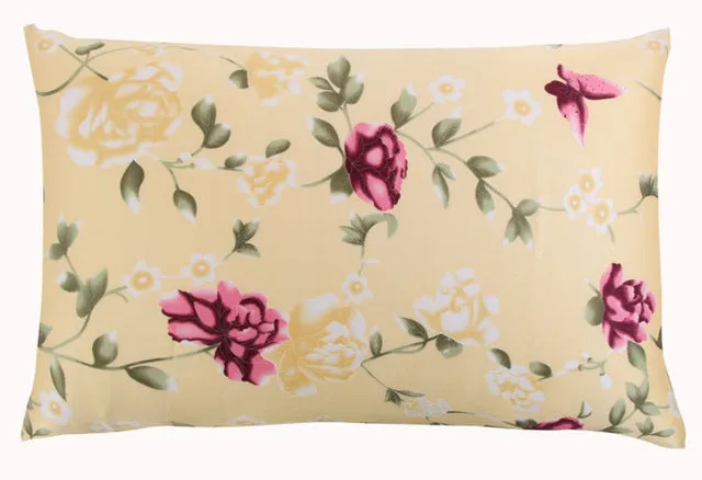 Mulberry Floral Silk Pillowcase