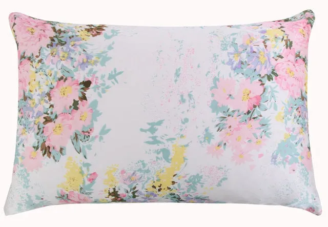 Mulberry Floral Silk Pillowcase