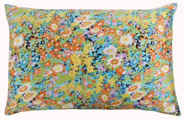 Mulberry Floral Silk Pillowcase