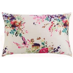 Mulberry Floral Silk Pillowcase