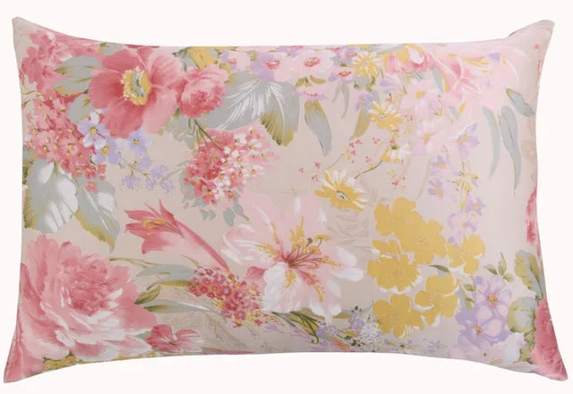 Mulberry Floral Silk Pillowcase