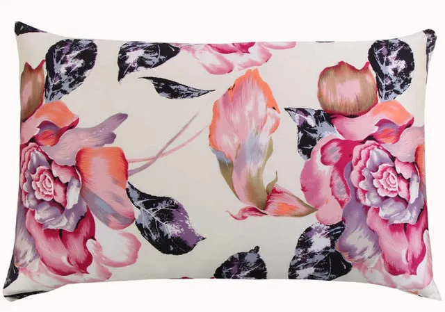 Mulberry Floral Silk Pillowcase