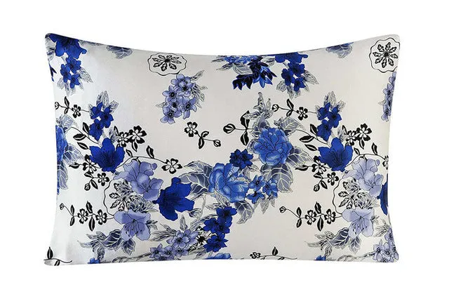 Mulberry Floral Silk Pillowcase