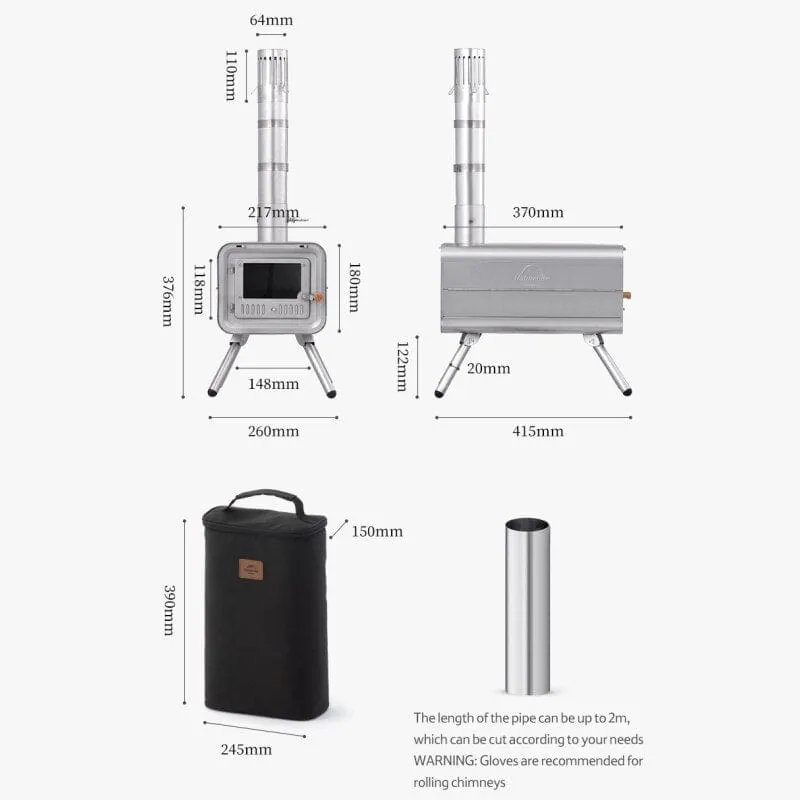 Naturehike Ultralight Titanium Sauna Stove Furnace