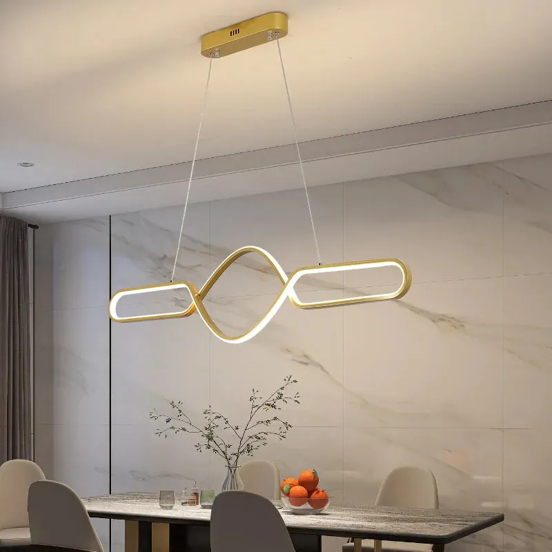 NEO Ninee Infinity Gold / Black Modern LED Pendant Light